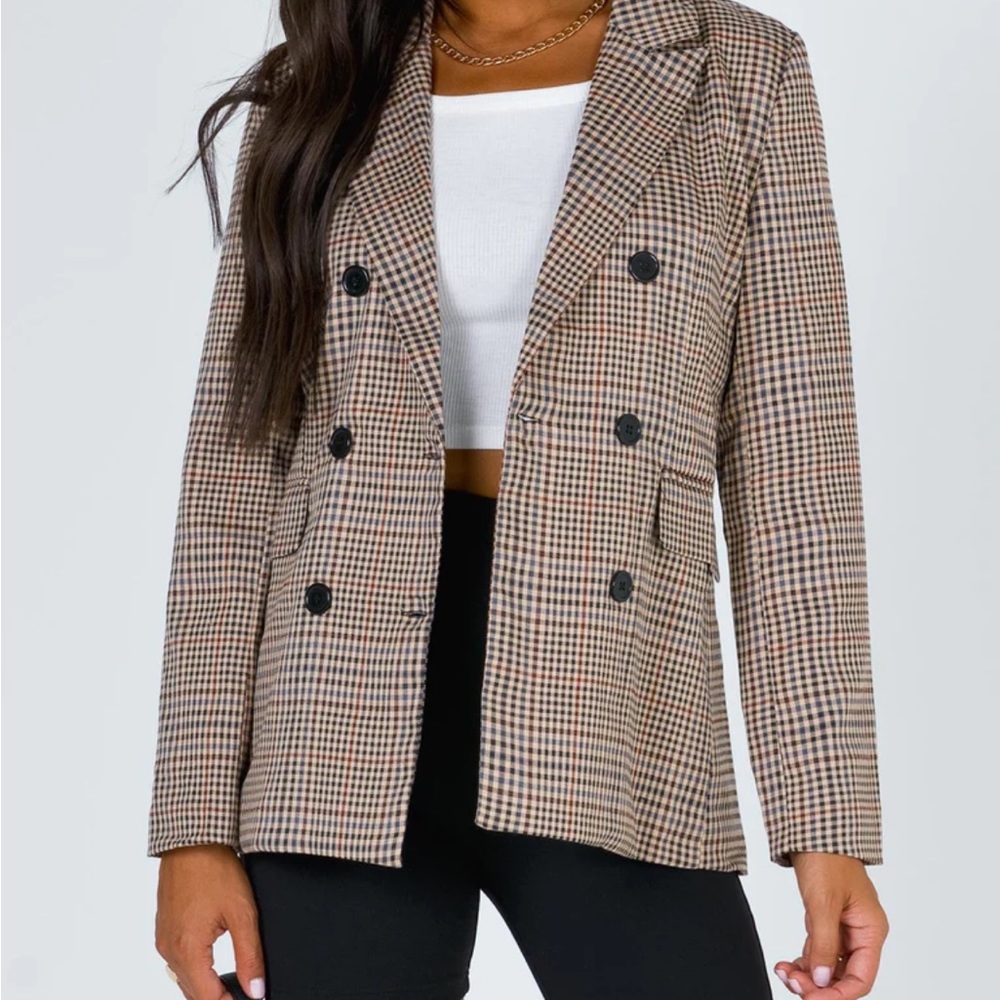 Princess Polly Plaid Blazer